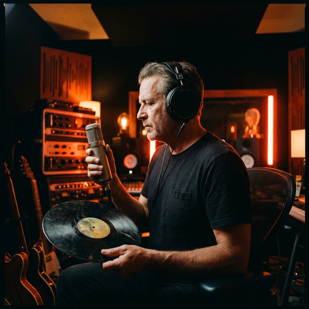 Music Producer in Studio